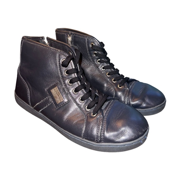 Dolce and Gabbana Leather High Tops - Picture 2 of 7